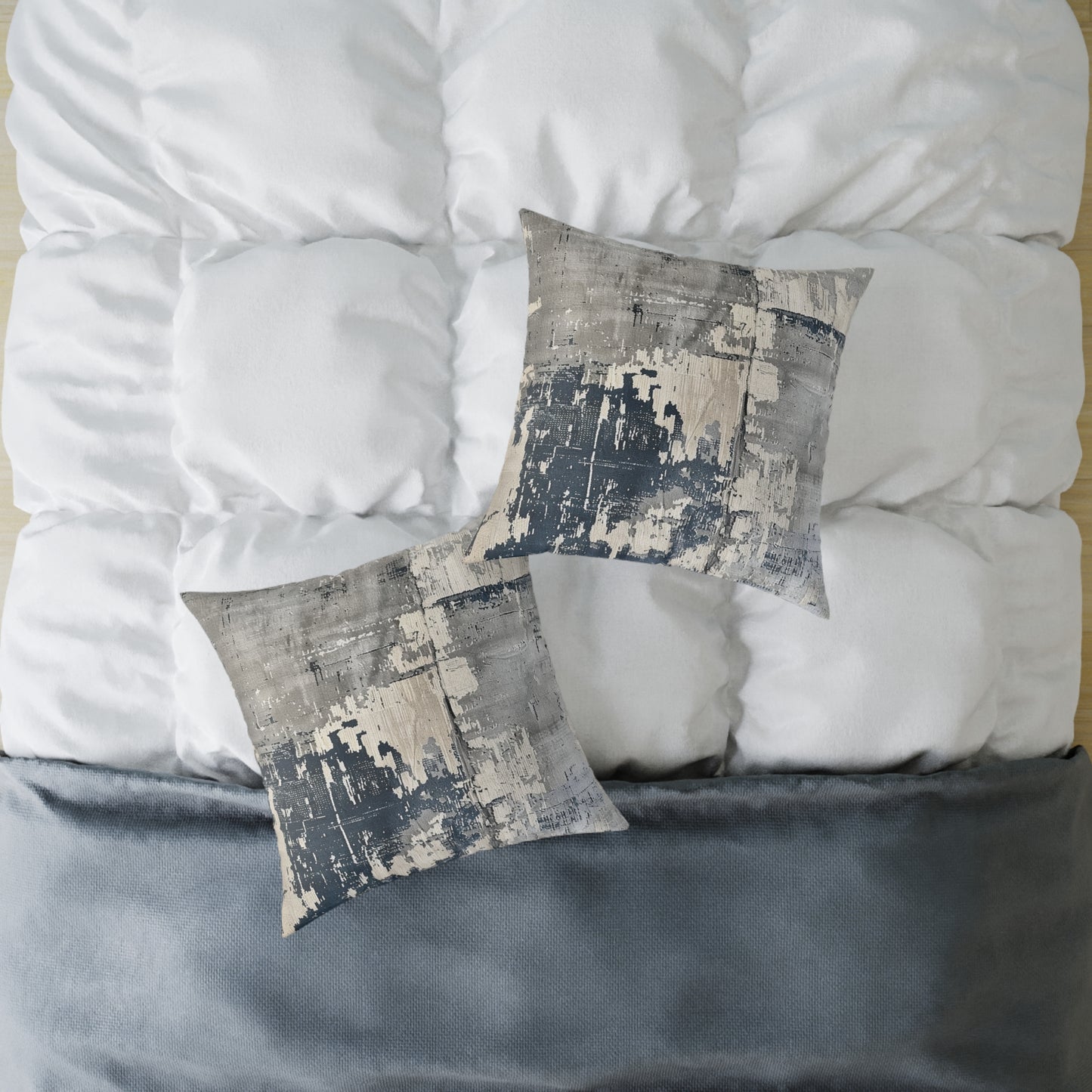 Grayscale Abstract Pillow