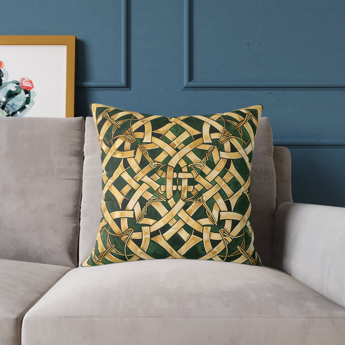 Celtic Gold Knot Pillow