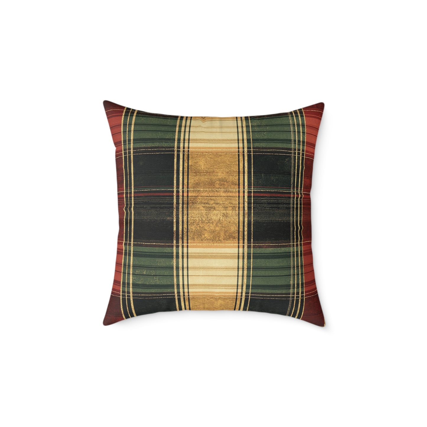 Cozy Tartan Throw Pillow