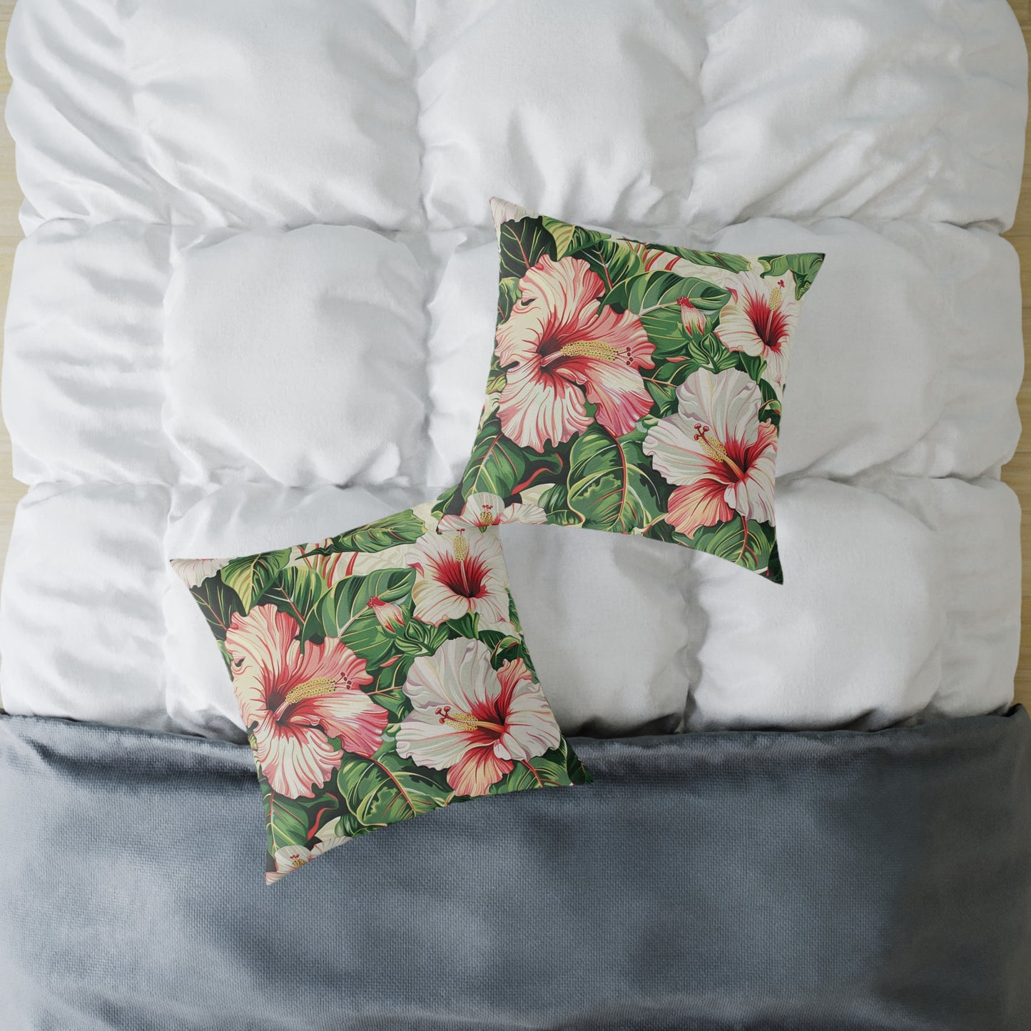 Hibiscus Floral Pillow