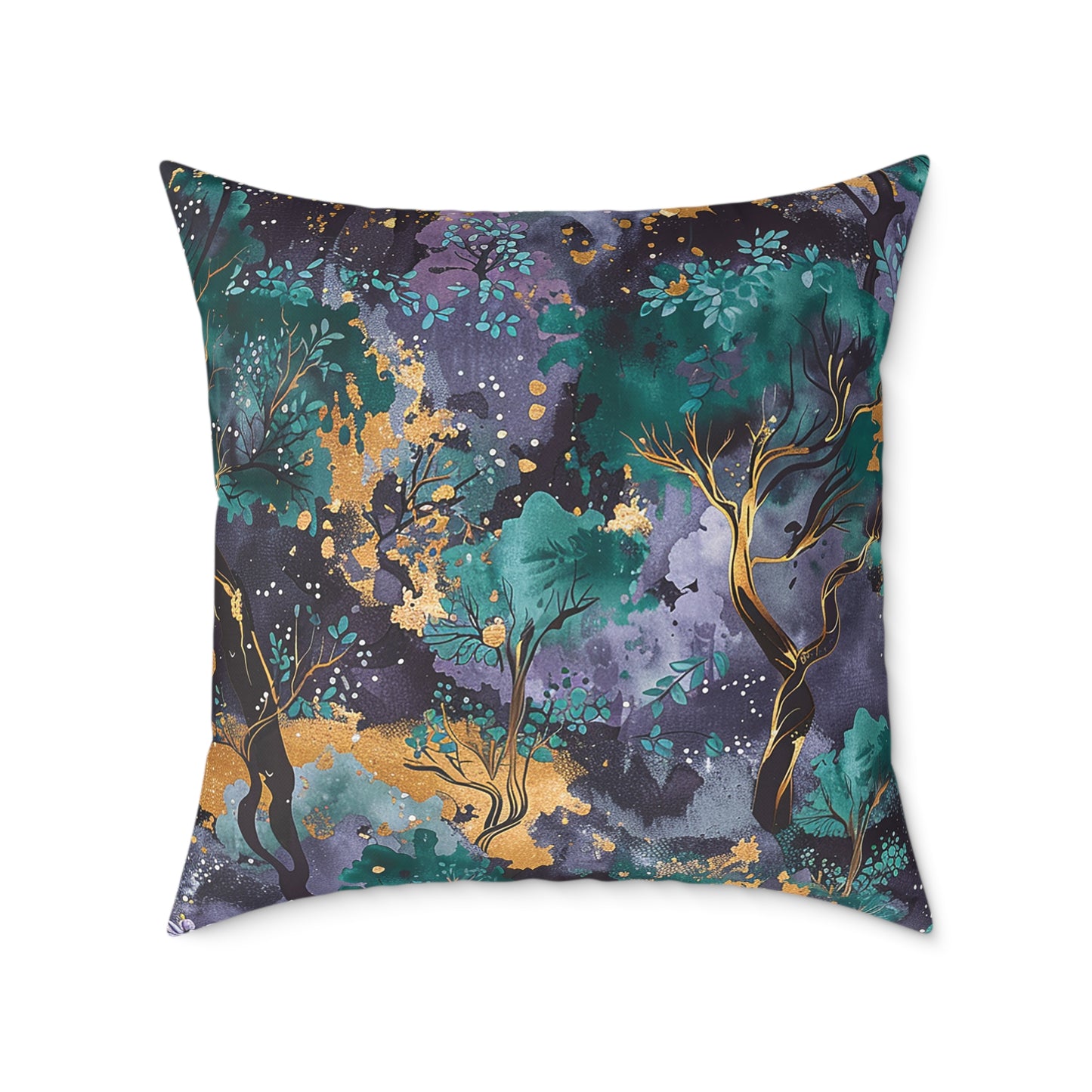 Midnight Woodland Themed Pillow