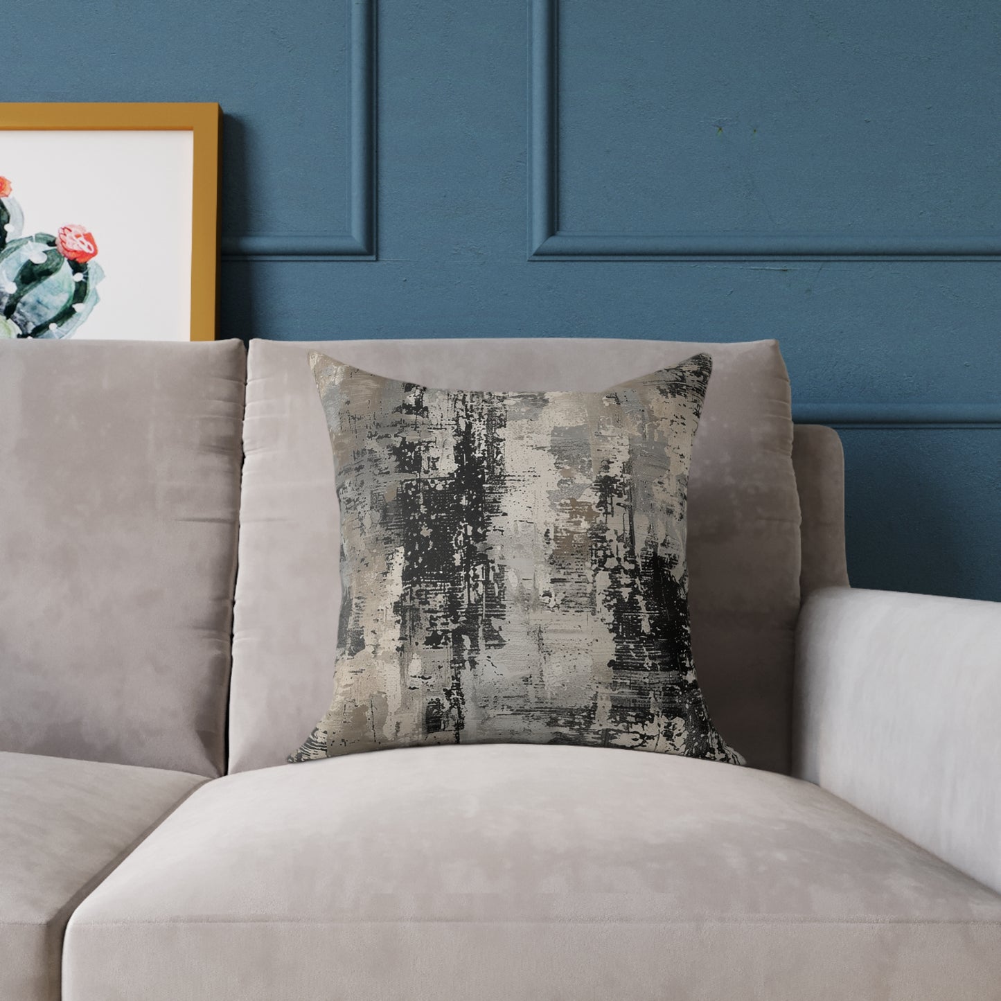 Modern Concrete Abstract Pillow