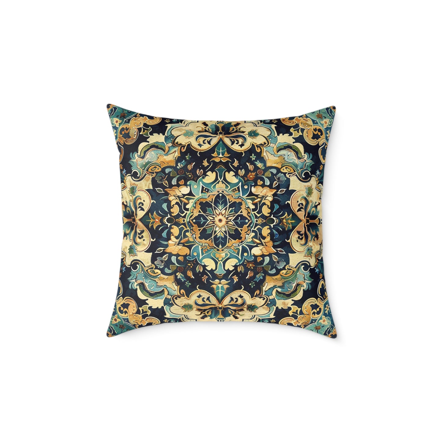 Regal Mandala Tapestry Decorative Pillow