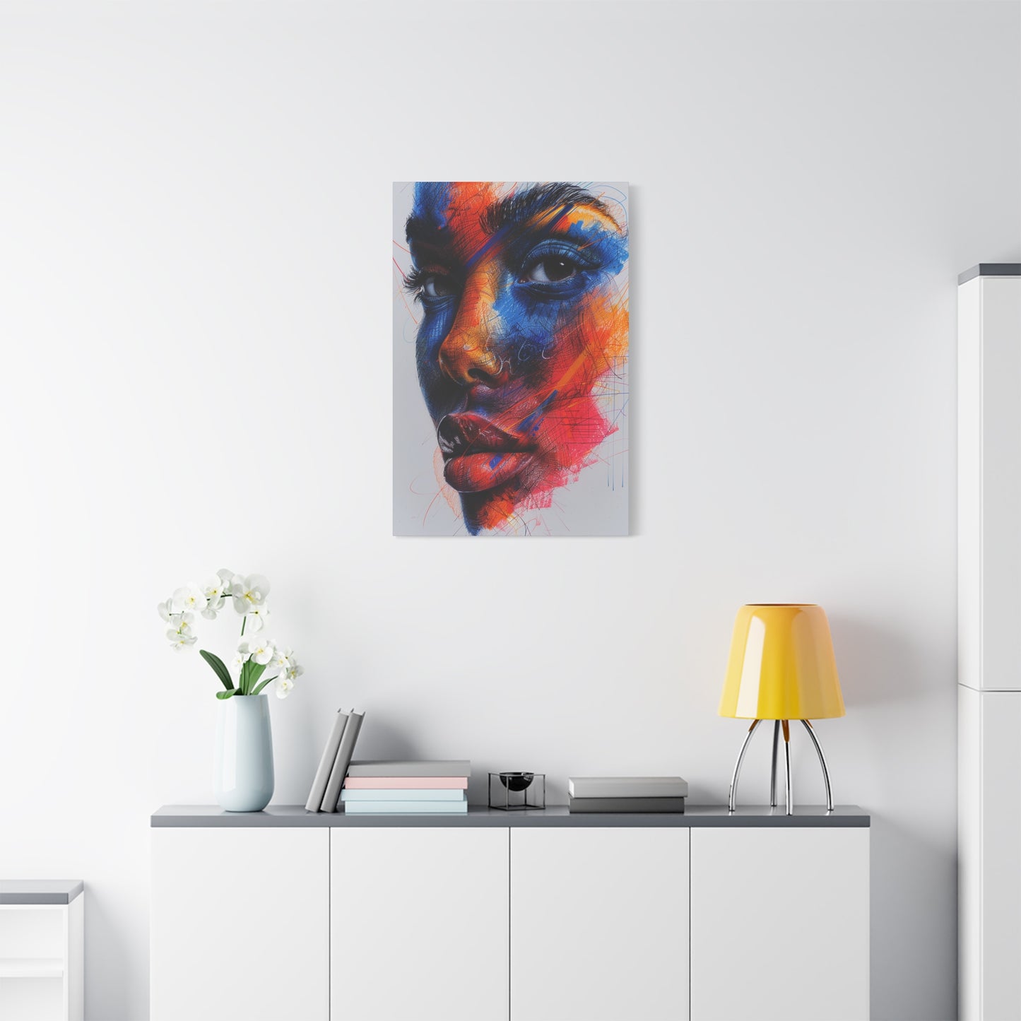 Colorful Intensity Abstract Face