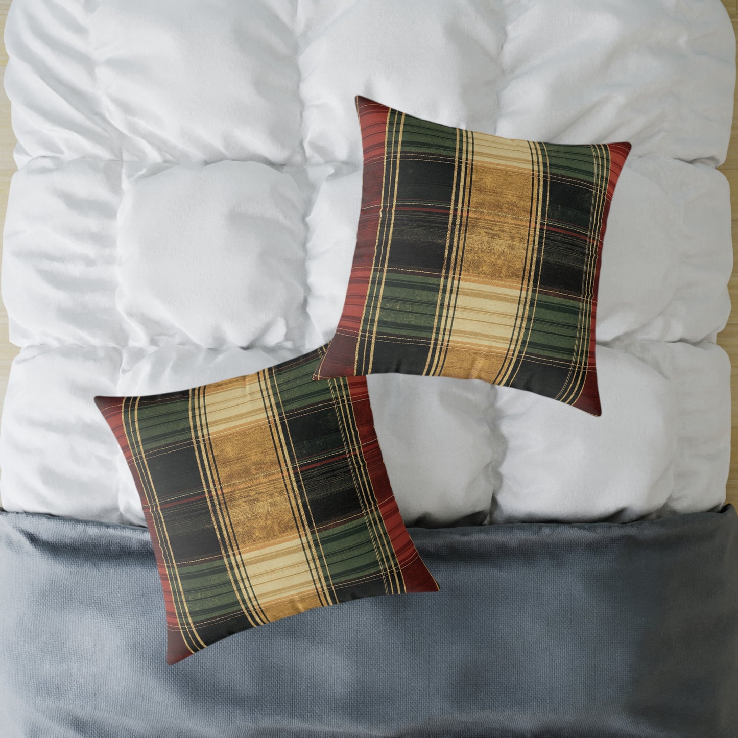 Cozy Tartan Throw Pillow