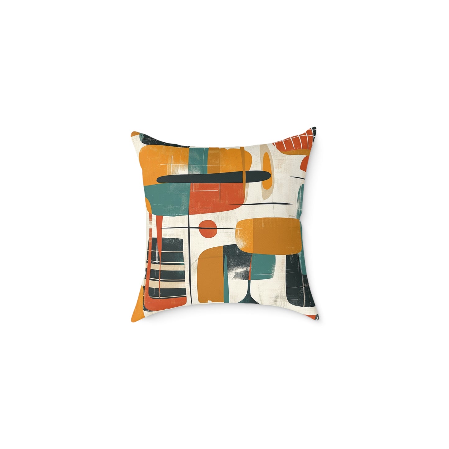 Retro Geometric Art Deco Pillow