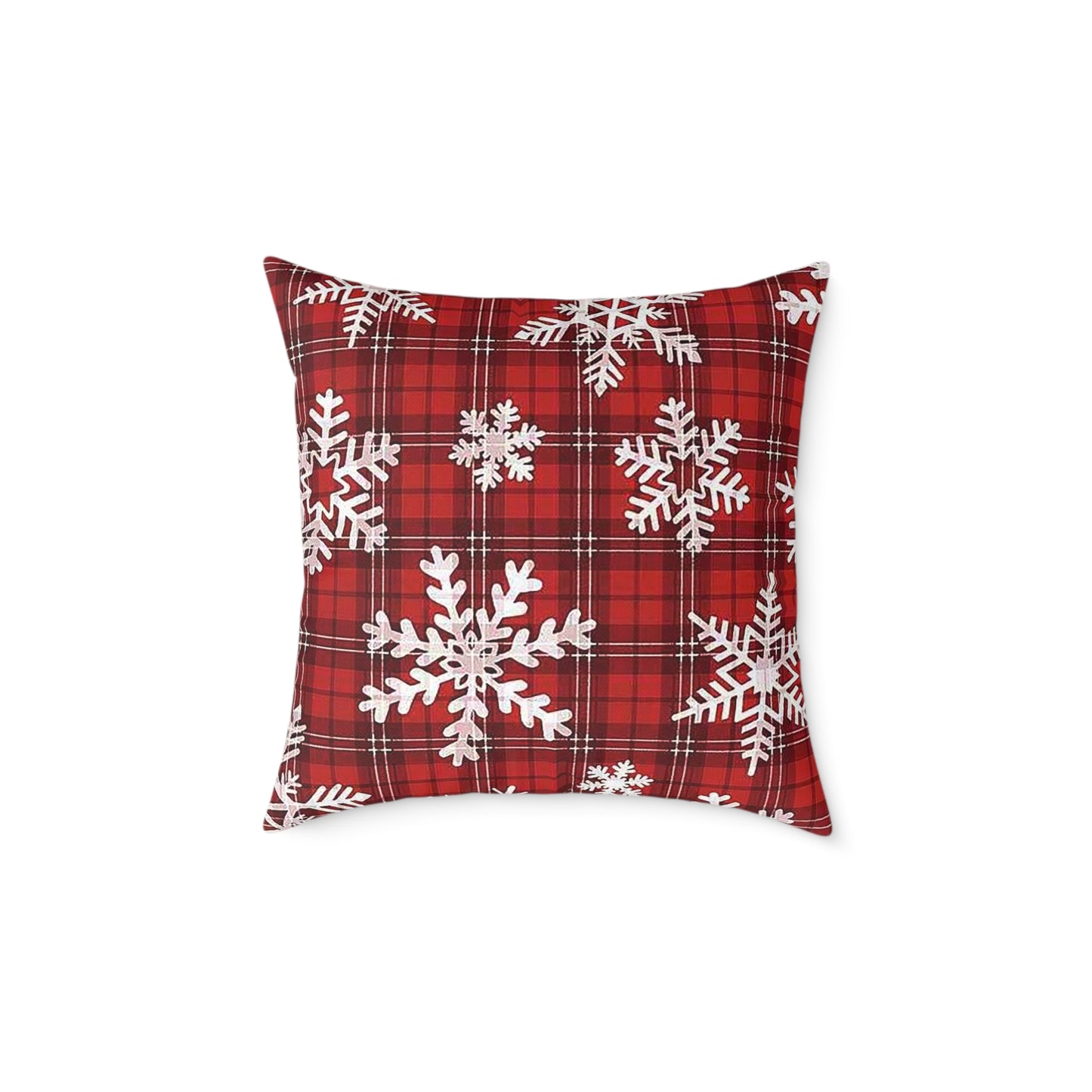 Festive Snowflake Pillow