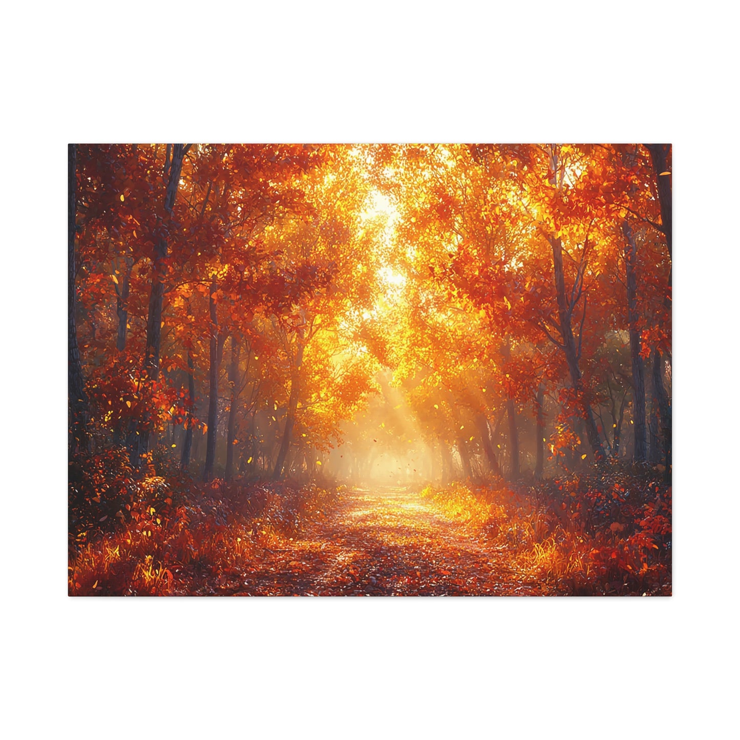 Golden Blaze: Autumn's Pathway