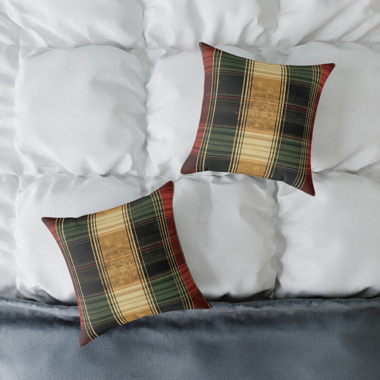 Cozy Tartan Throw Pillow