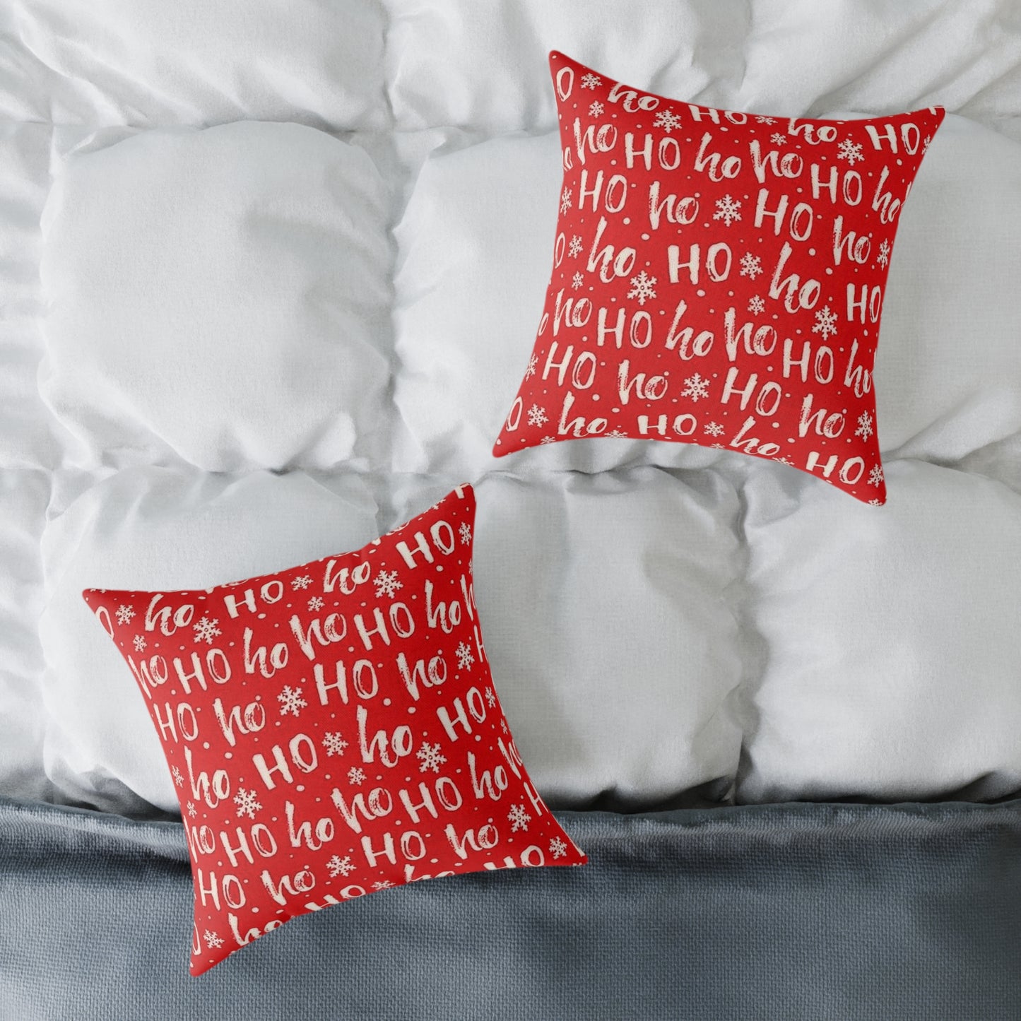 Festive 'Ho Ho Ho' Christmas Pillow