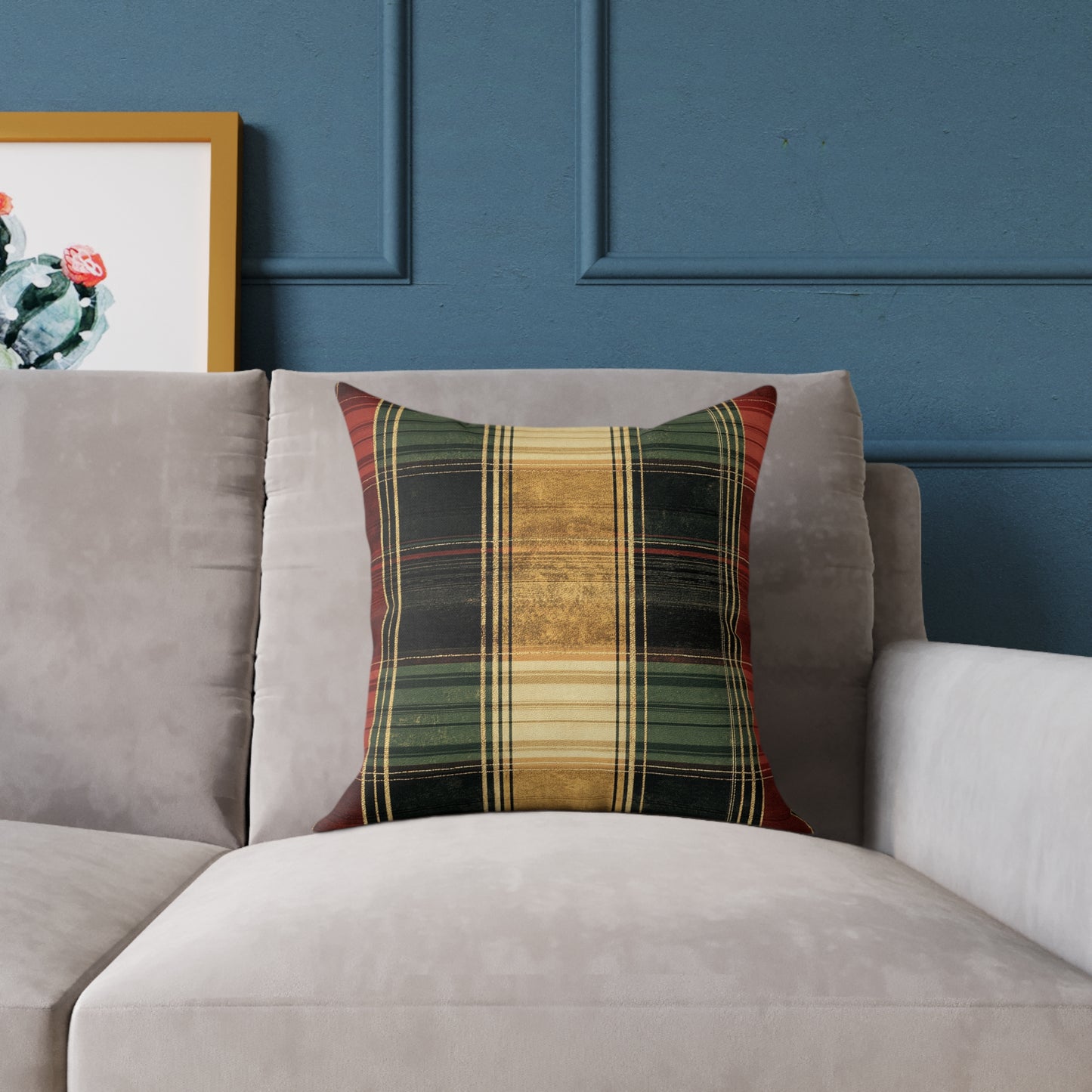 Cozy Tartan Throw Pillow