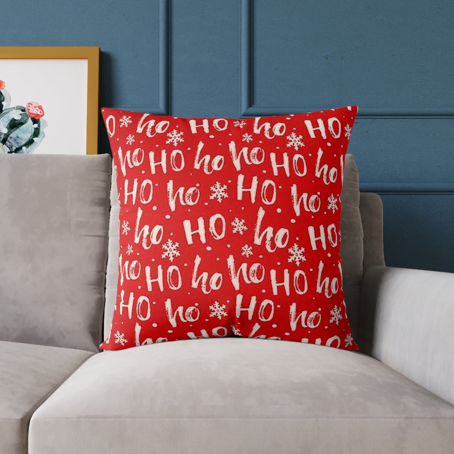 Festive 'Ho Ho Ho' Christmas Pillow