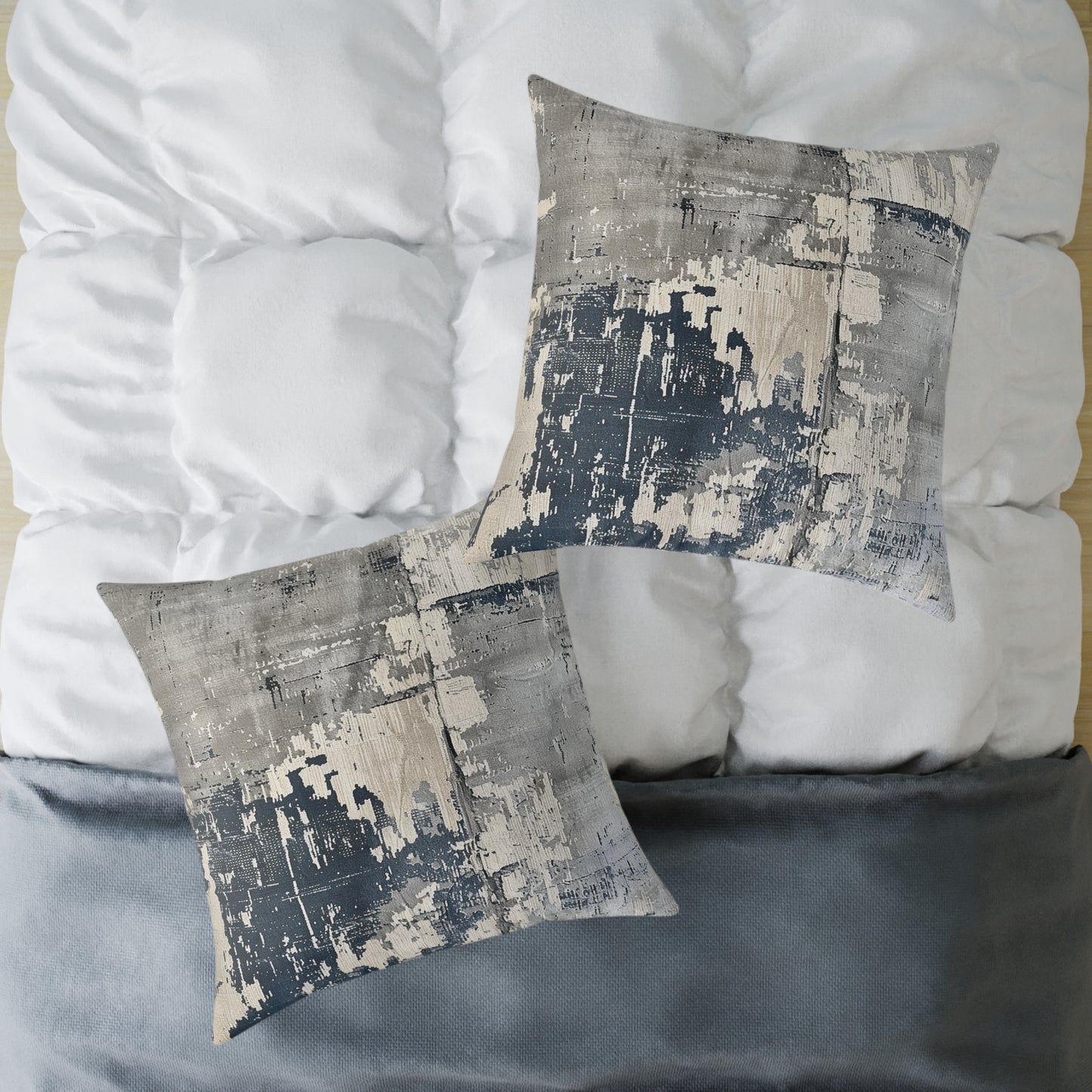 Grayscale Abstract Pillow