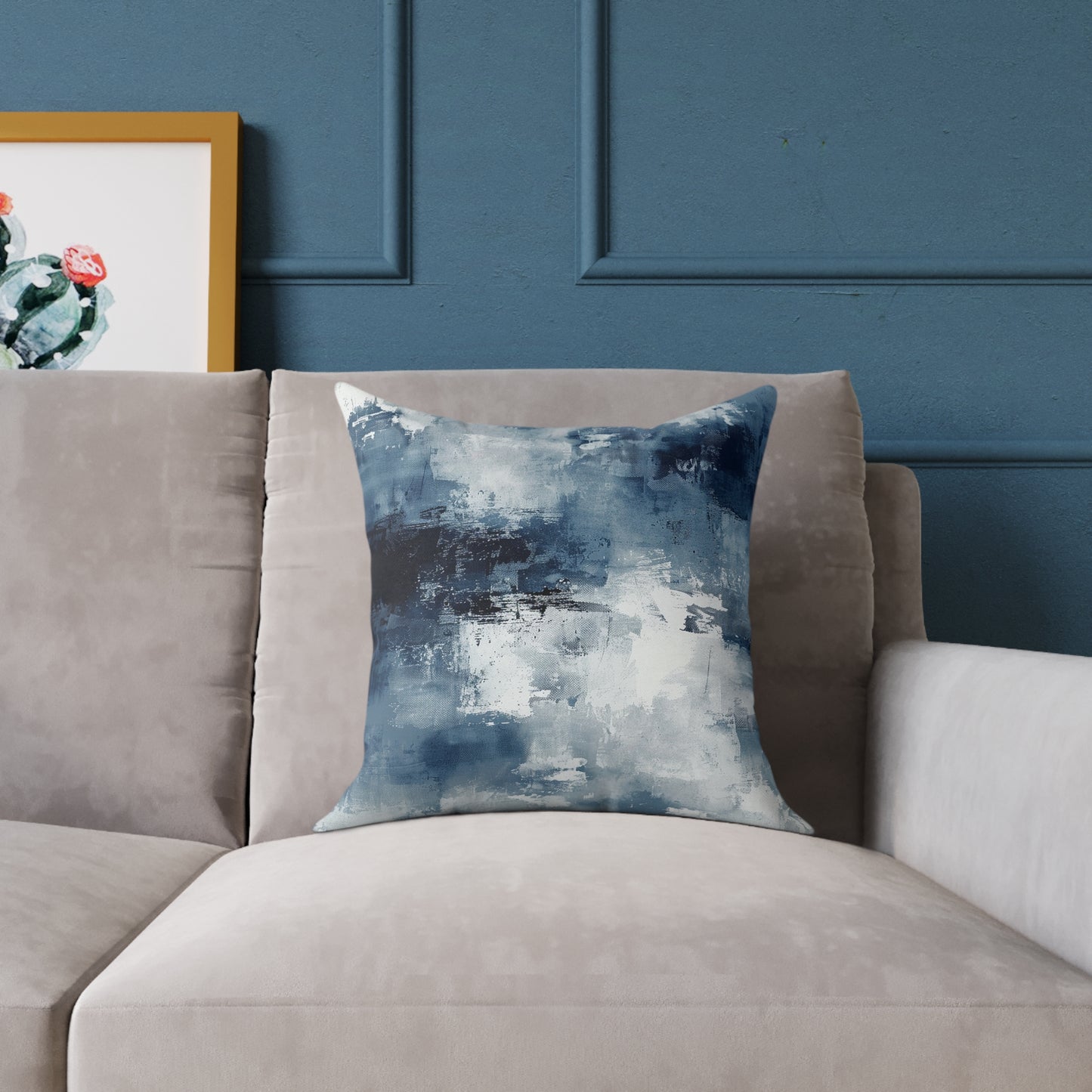 Blue Abstract Pillow