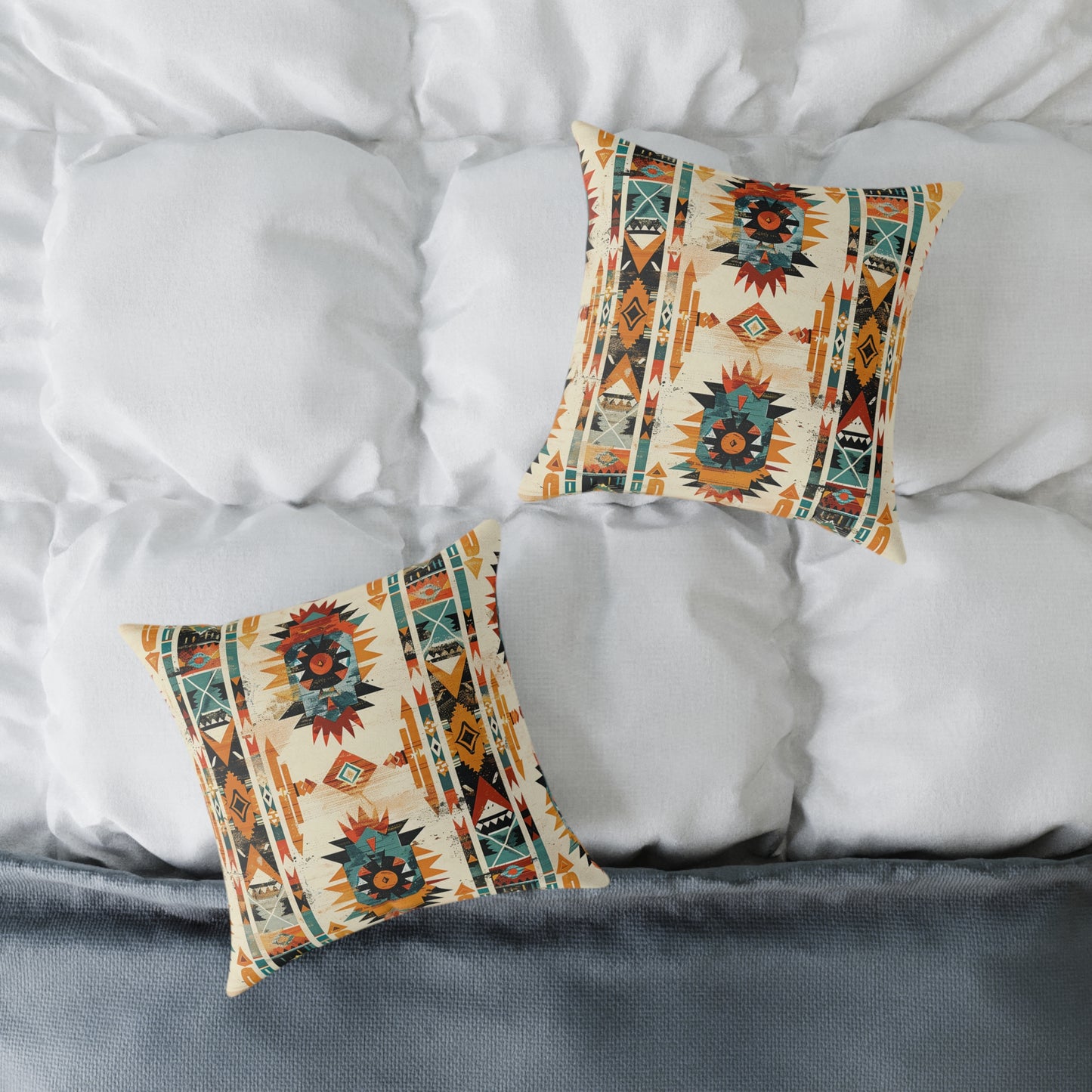 Southwestern Sunburst Tribal Decorative Pillow