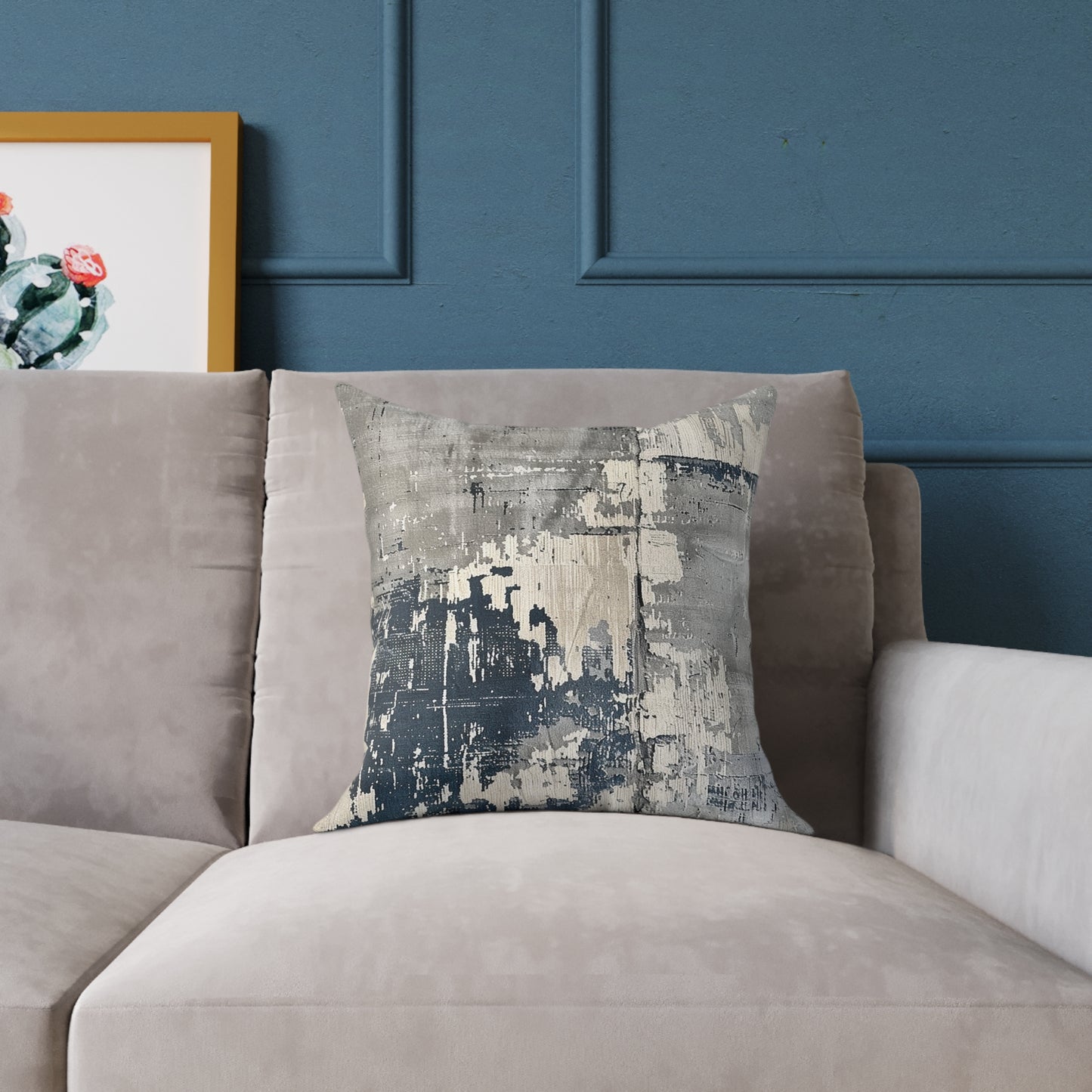 Grayscale Abstract Pillow