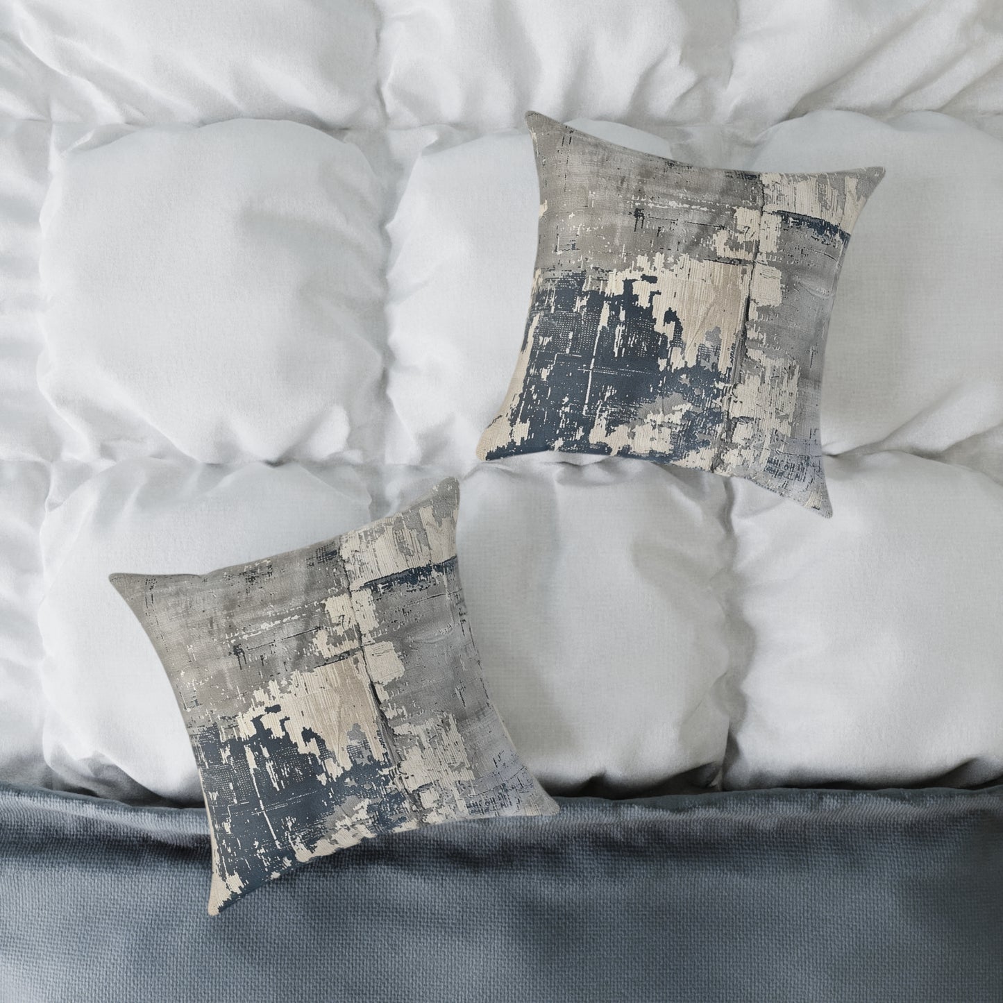 Grayscale Abstract Pillow