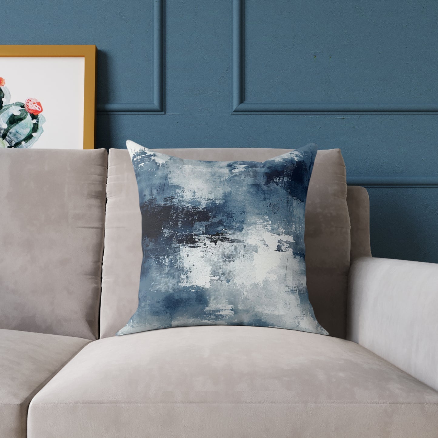 Blue Abstract Pillow