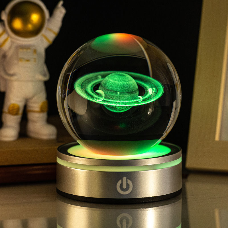 Luminous 3D Crystal Ball Night Lamp