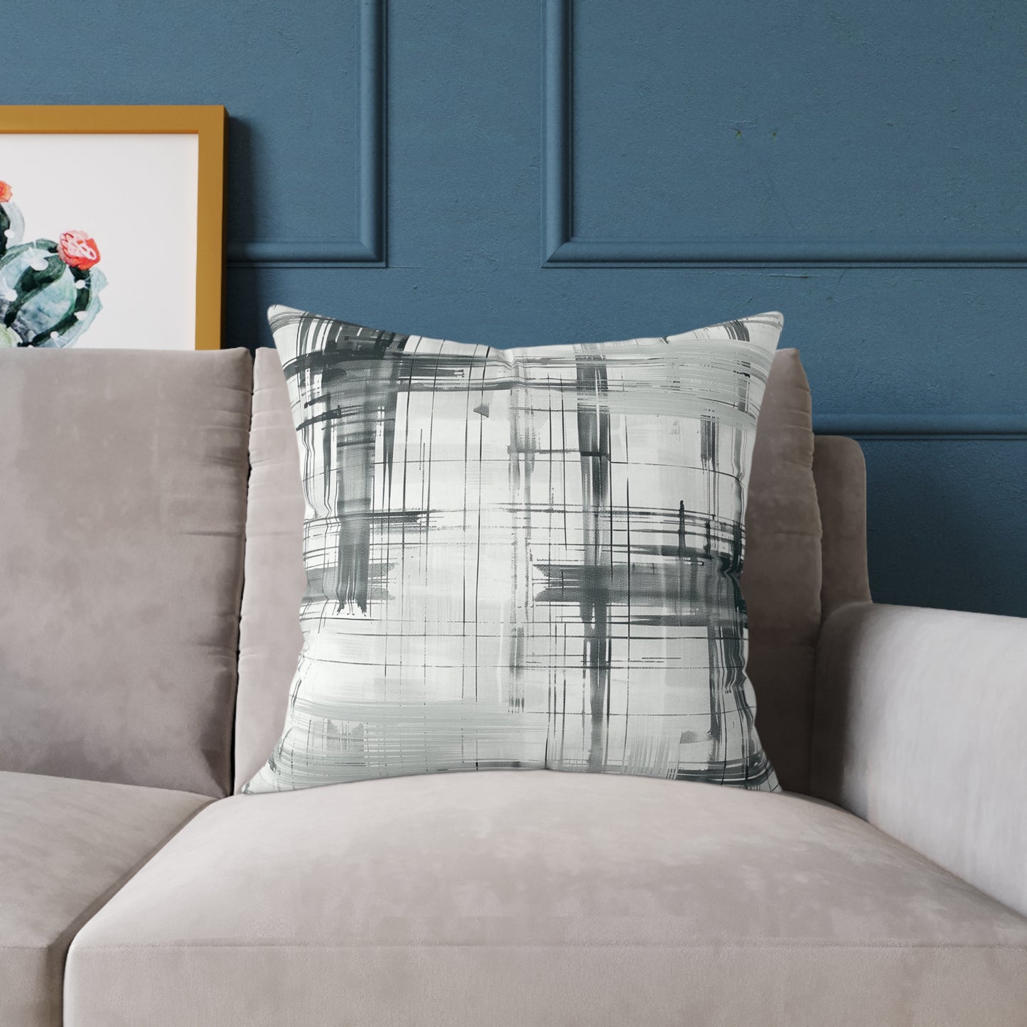 Abstract Grid Decorative Pillow