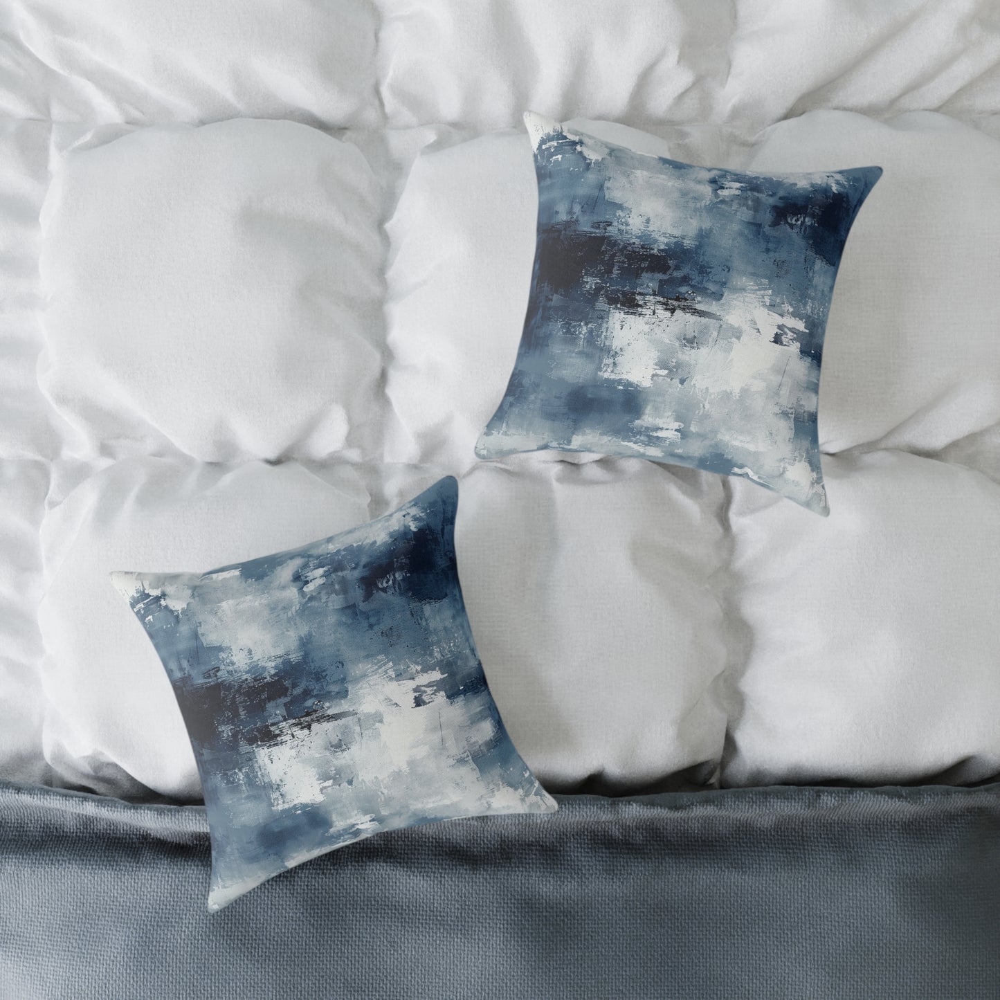 Blue Abstract Pillow