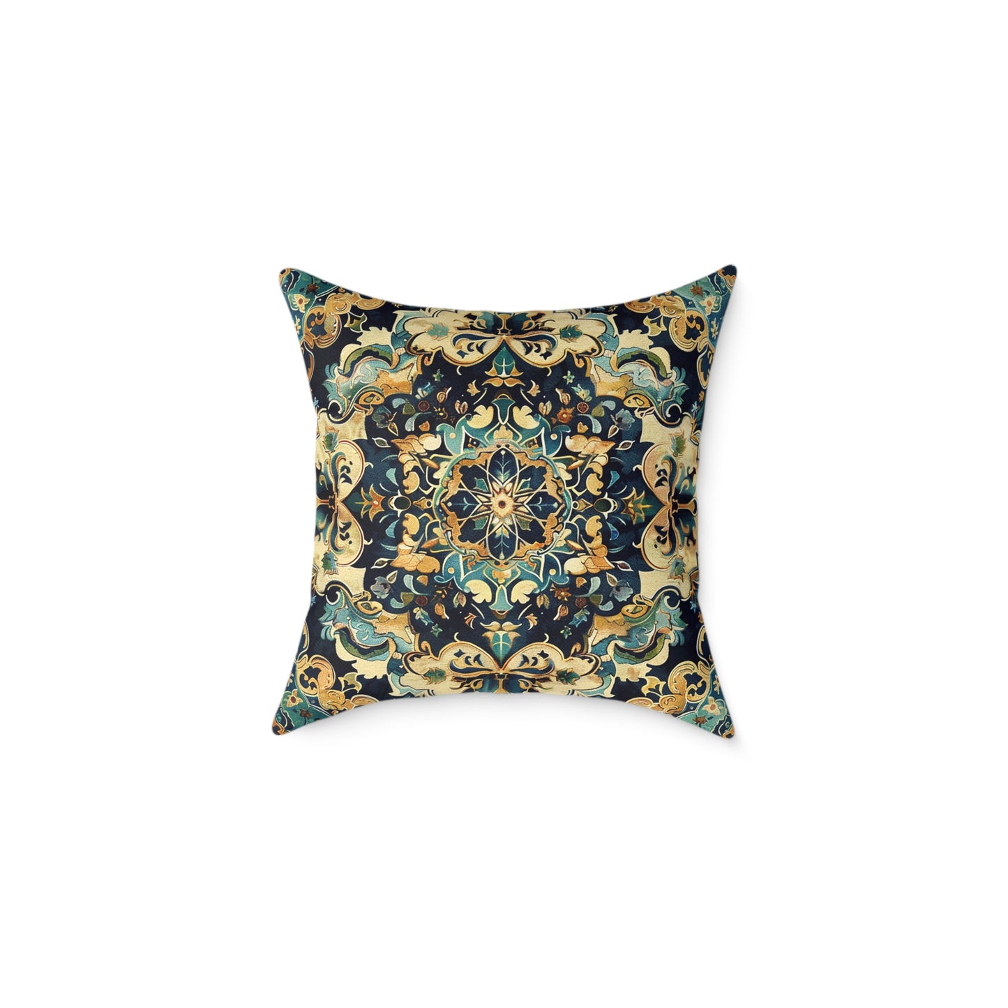 Regal Mandala Tapestry Decorative Pillow