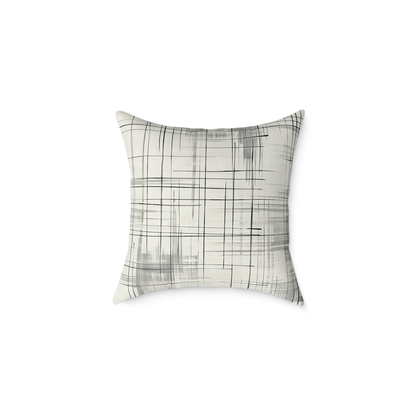 Minimalist Grid Decorative Pillow