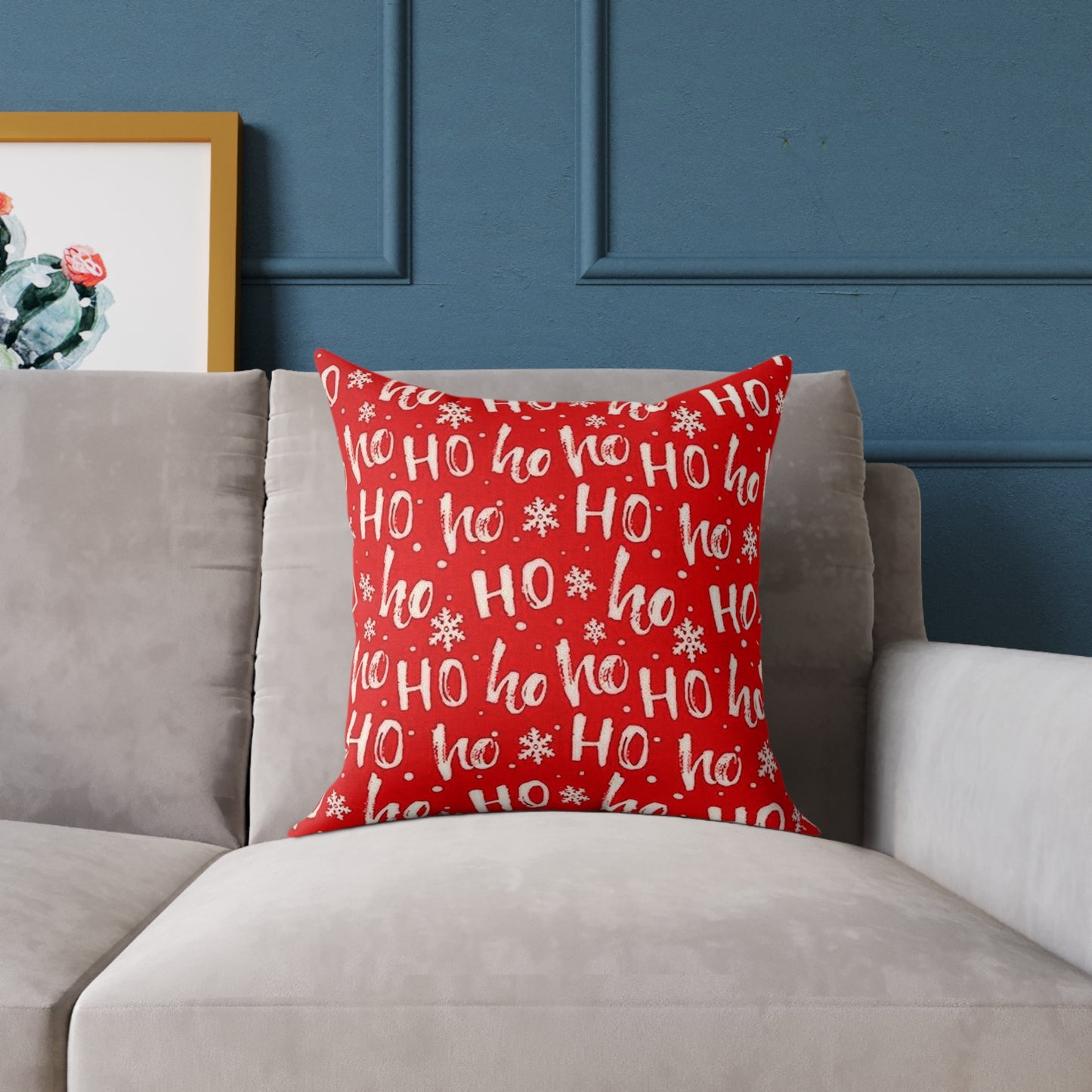 Festive 'Ho Ho Ho' Christmas Pillow