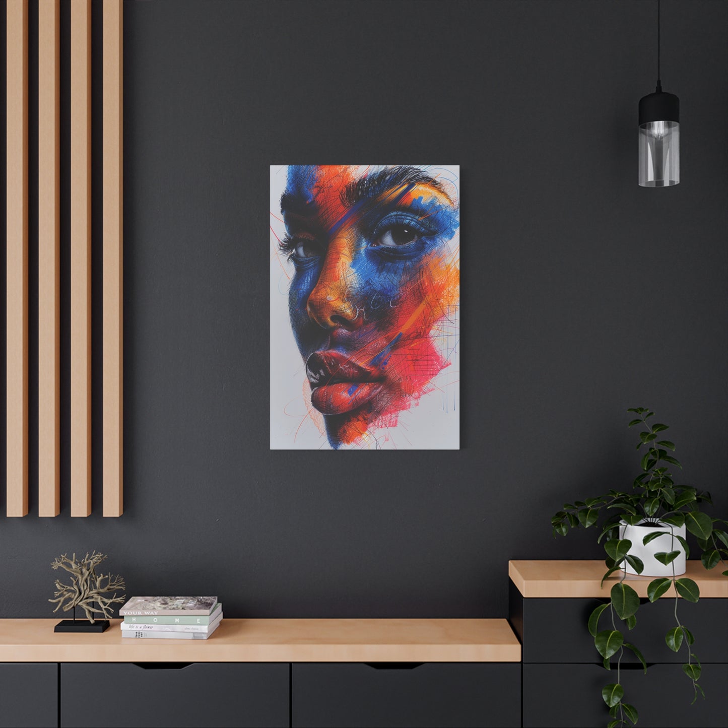 Colorful Intensity Abstract Face