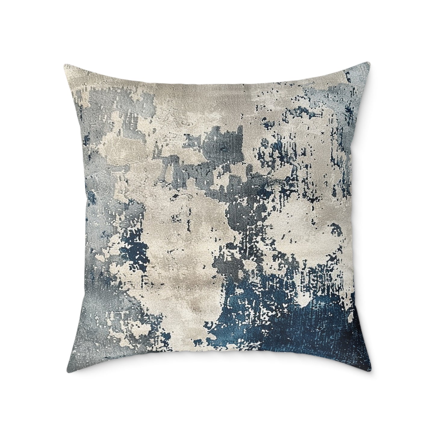 Elegant Azure Abstract Pillow