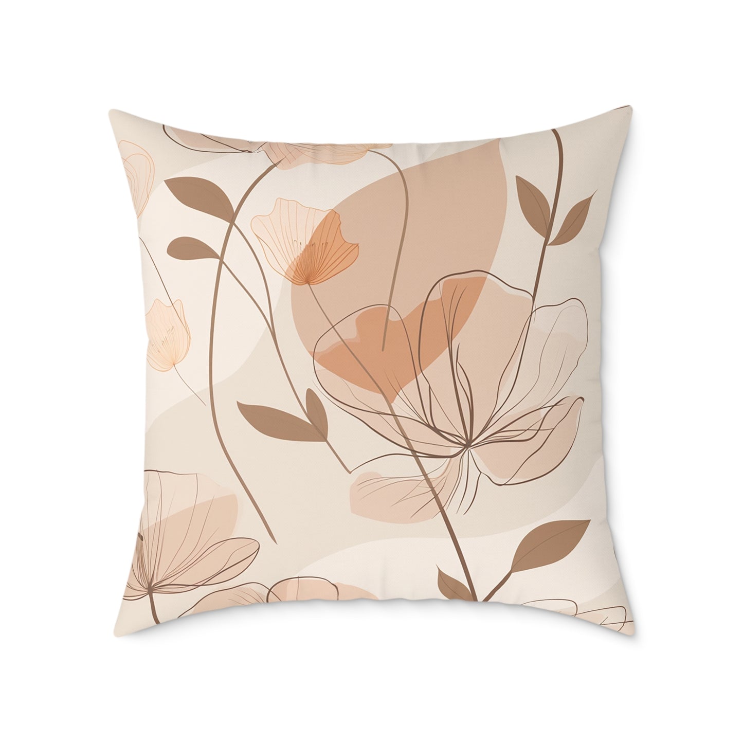 Soft Floral Elegance Pillow