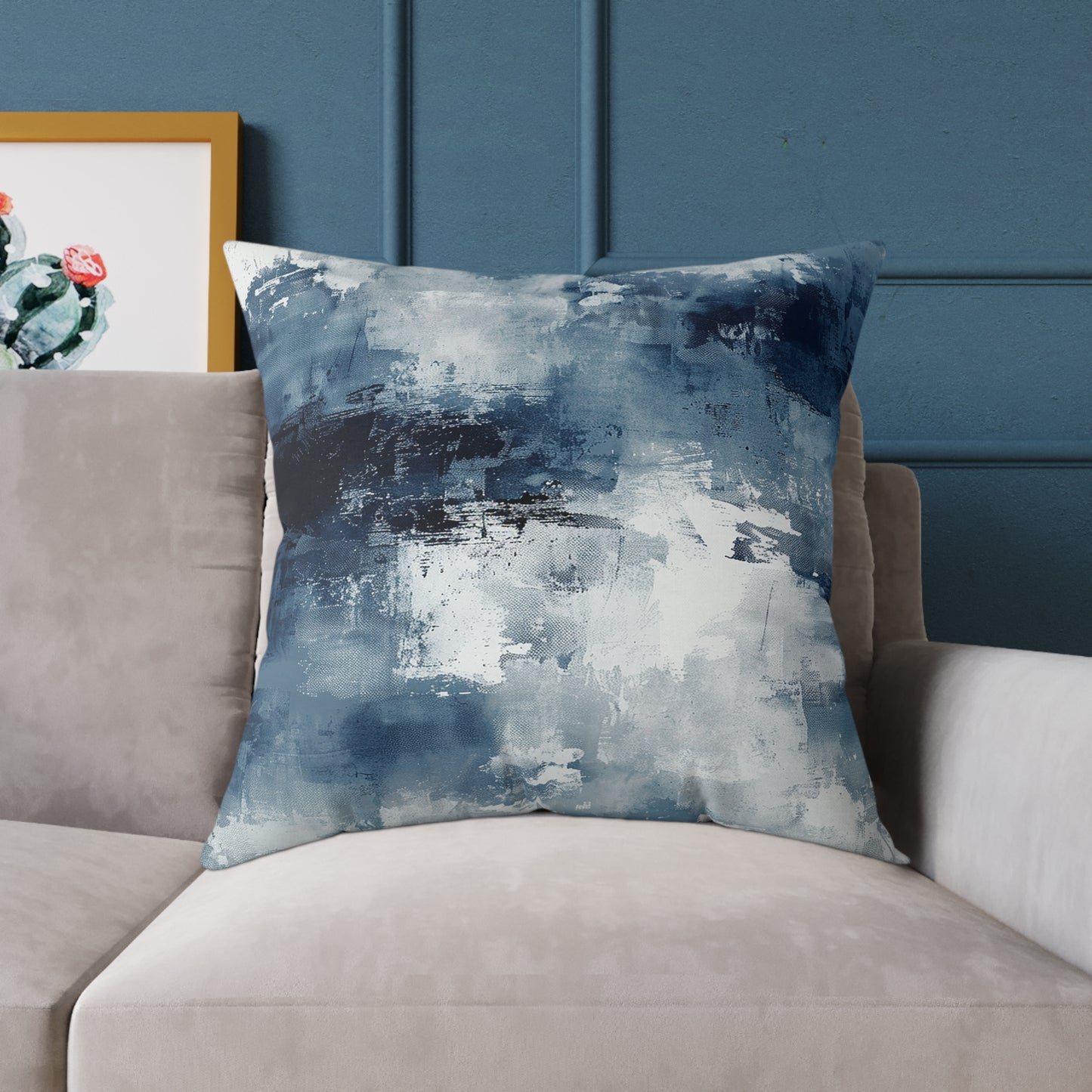 Blue Abstract Pillow