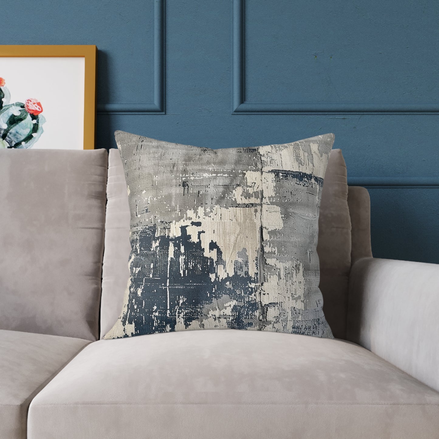 Grayscale Abstract Pillow