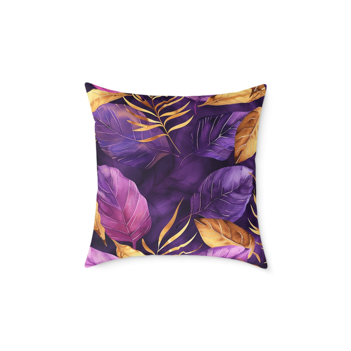 Vibrant Tropical Leaves Pillow