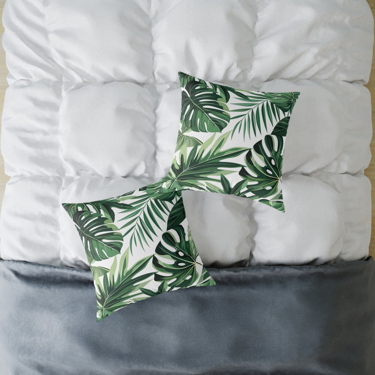 Palm Leaf Accent Pillow