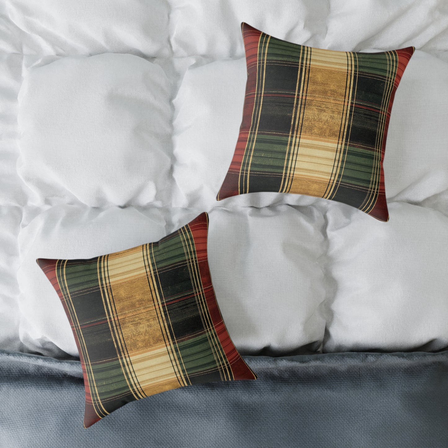 Cozy Tartan Throw Pillow