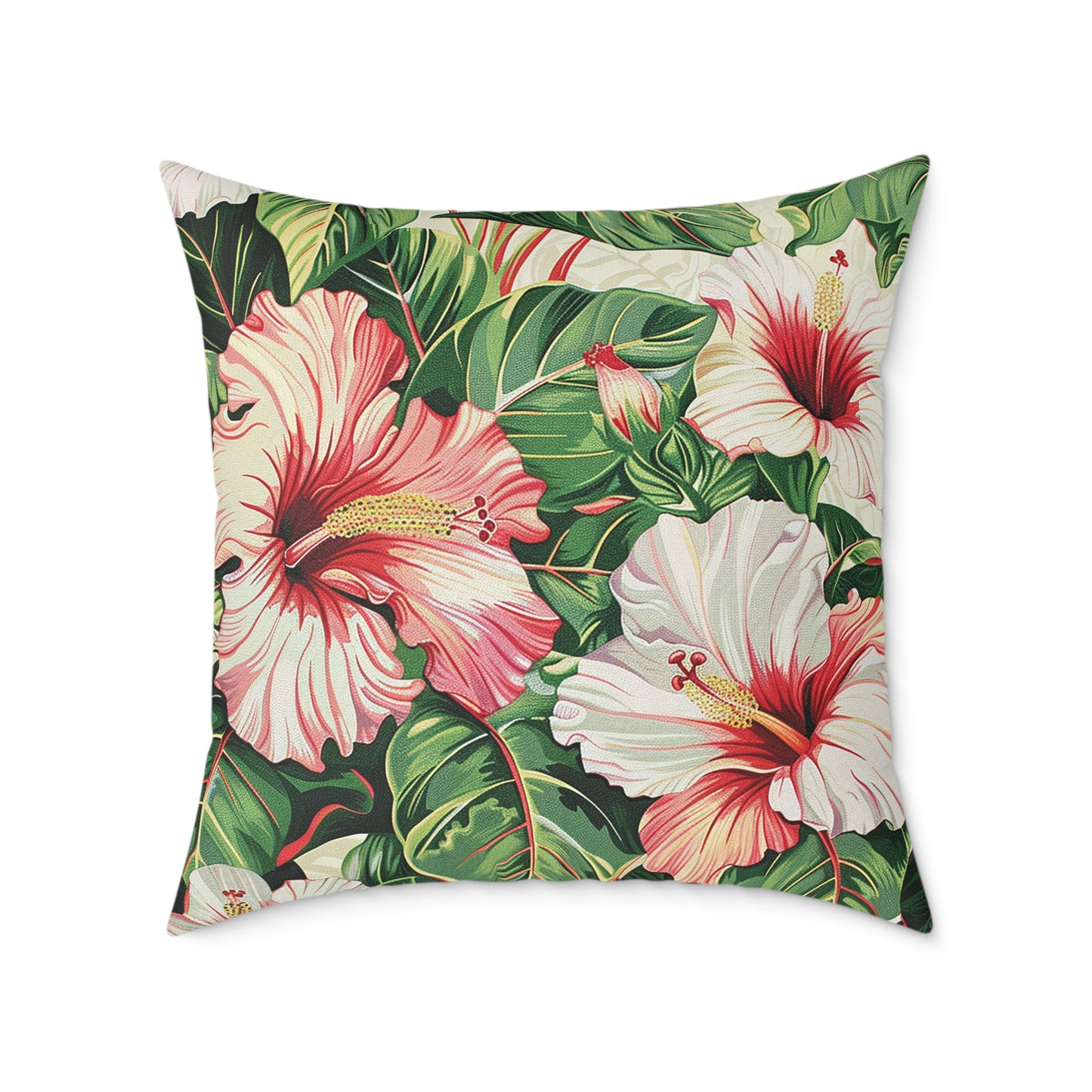 Hibiscus Floral Pillow