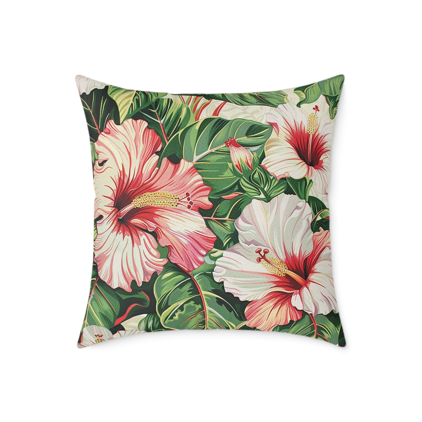 Hibiscus Floral Pillow