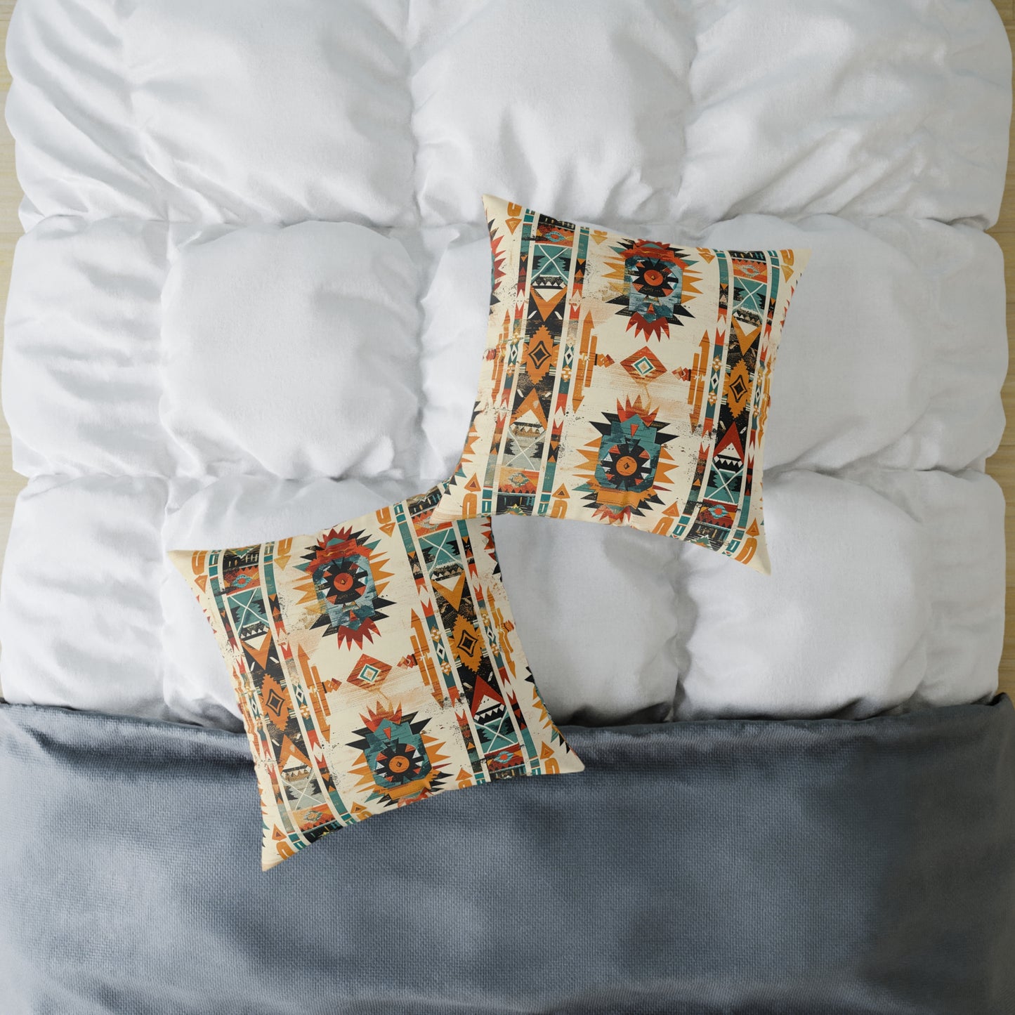 Southwestern Sunburst Tribal Decorative Pillow