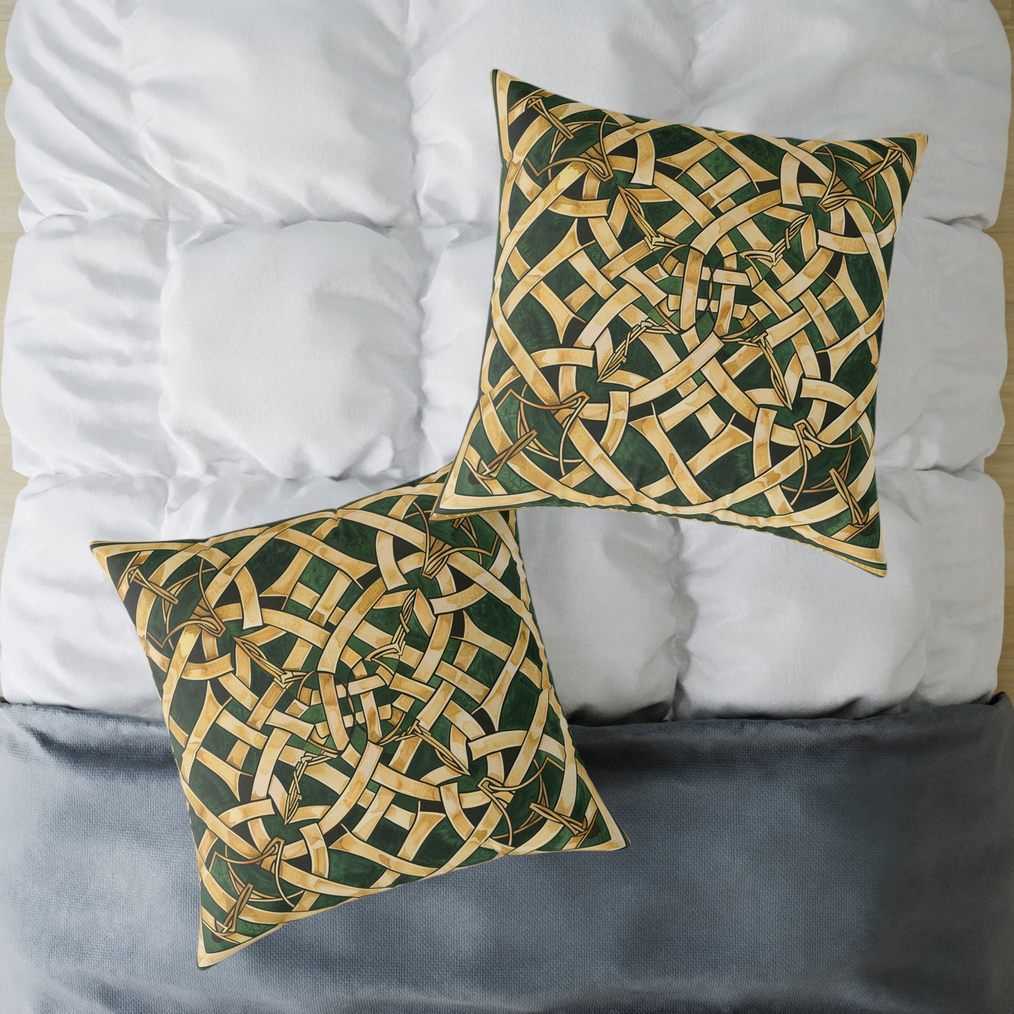 Celtic Gold Knot Pillow