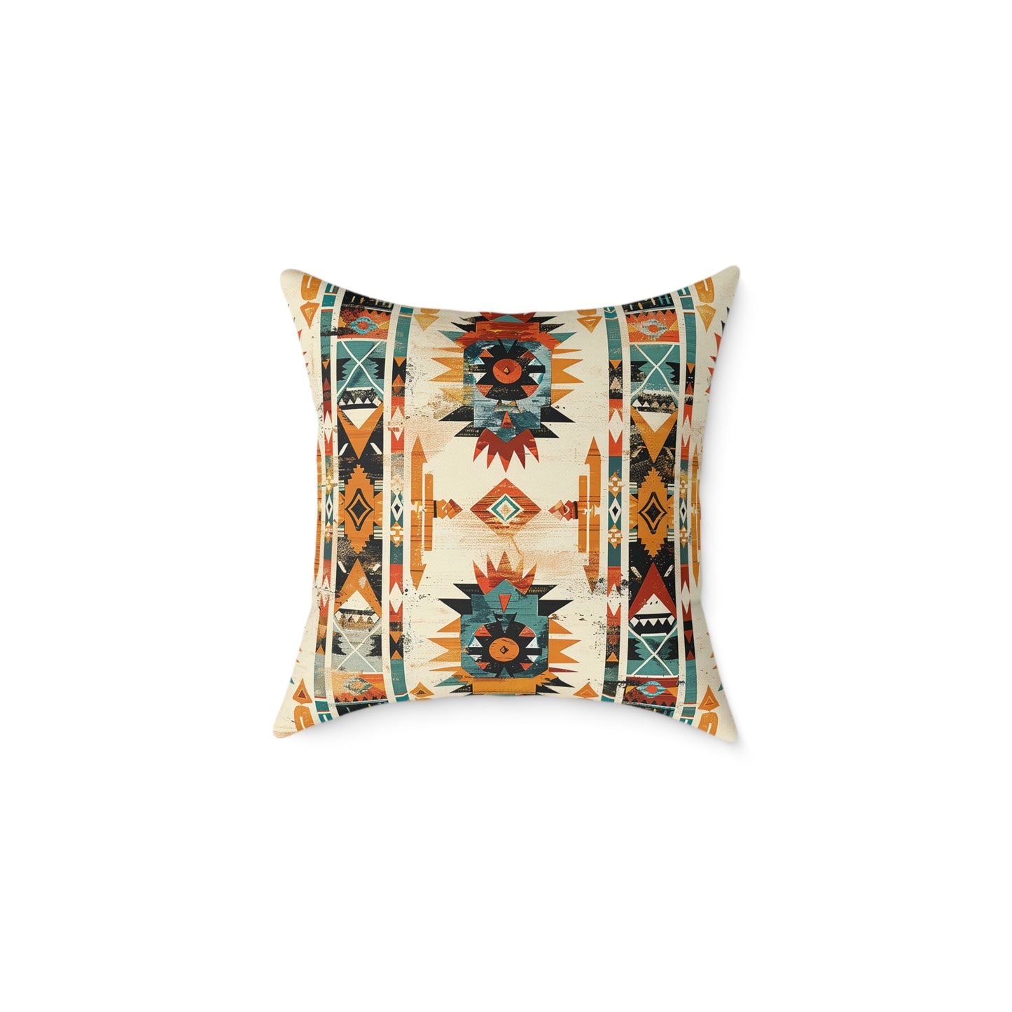 Southwestern Sunburst Tribal Decorative Pillow