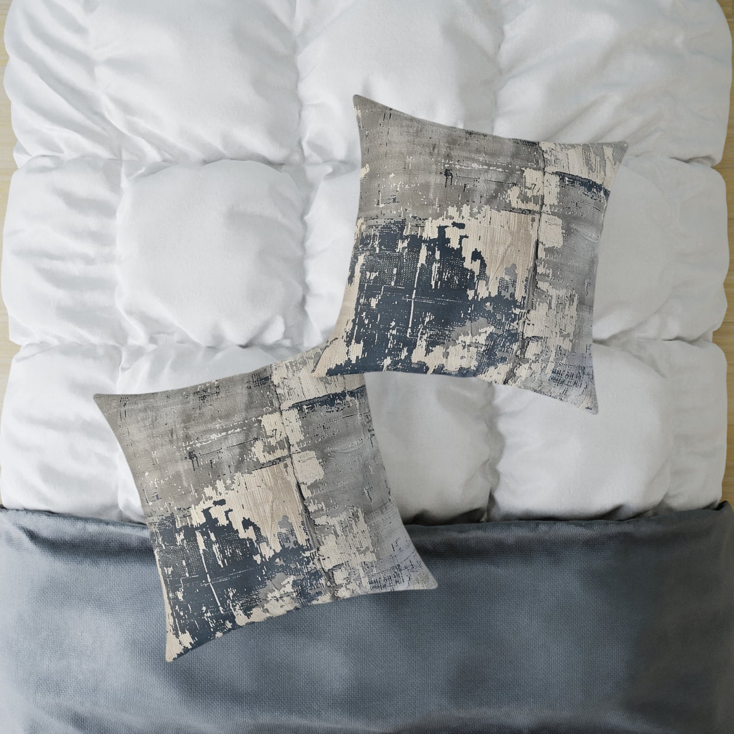 Grayscale Abstract Pillow