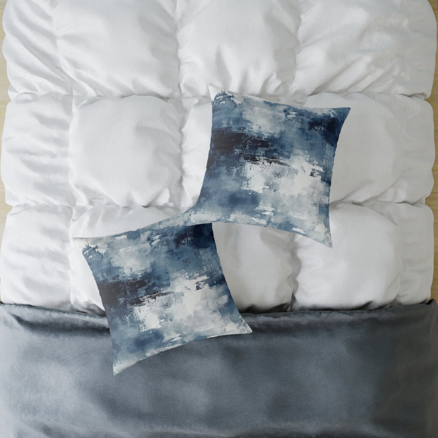 Blue Abstract Pillow