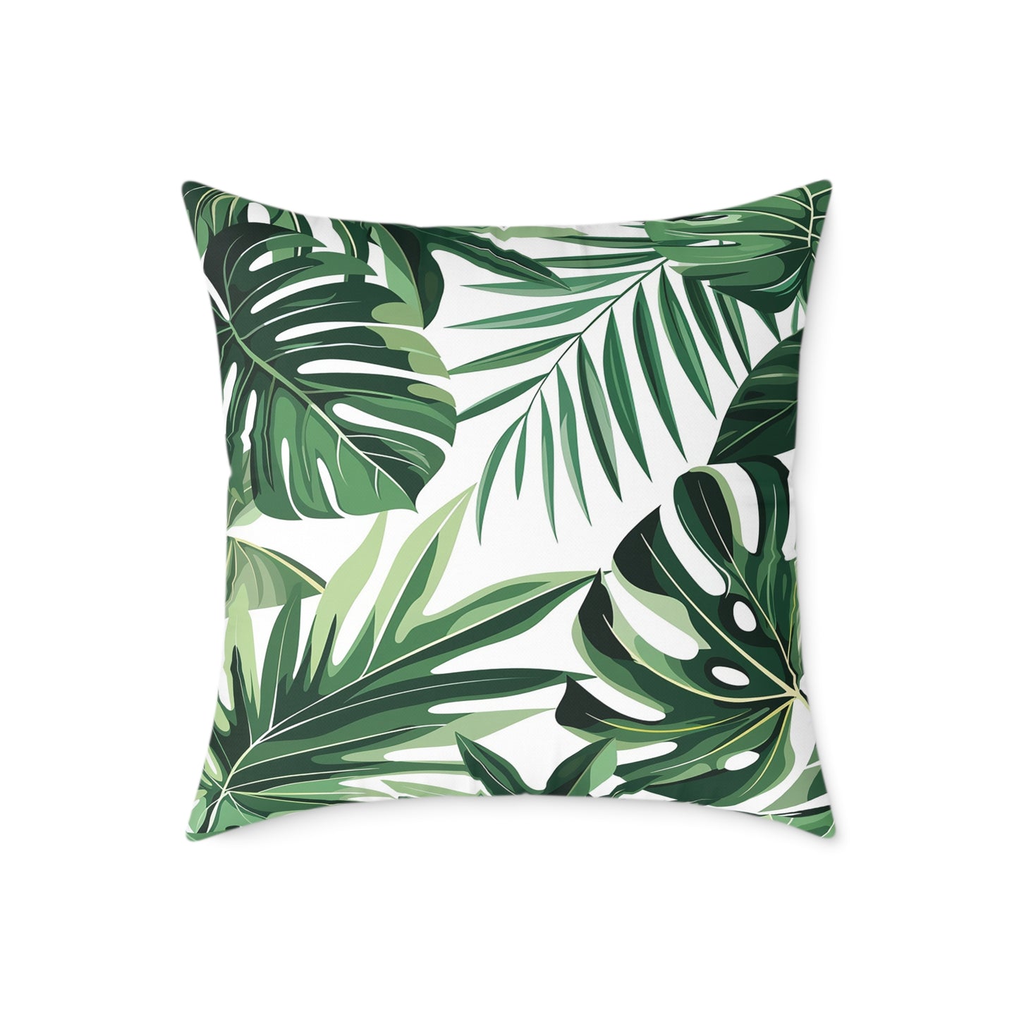 Palm Leaf Accent Pillow