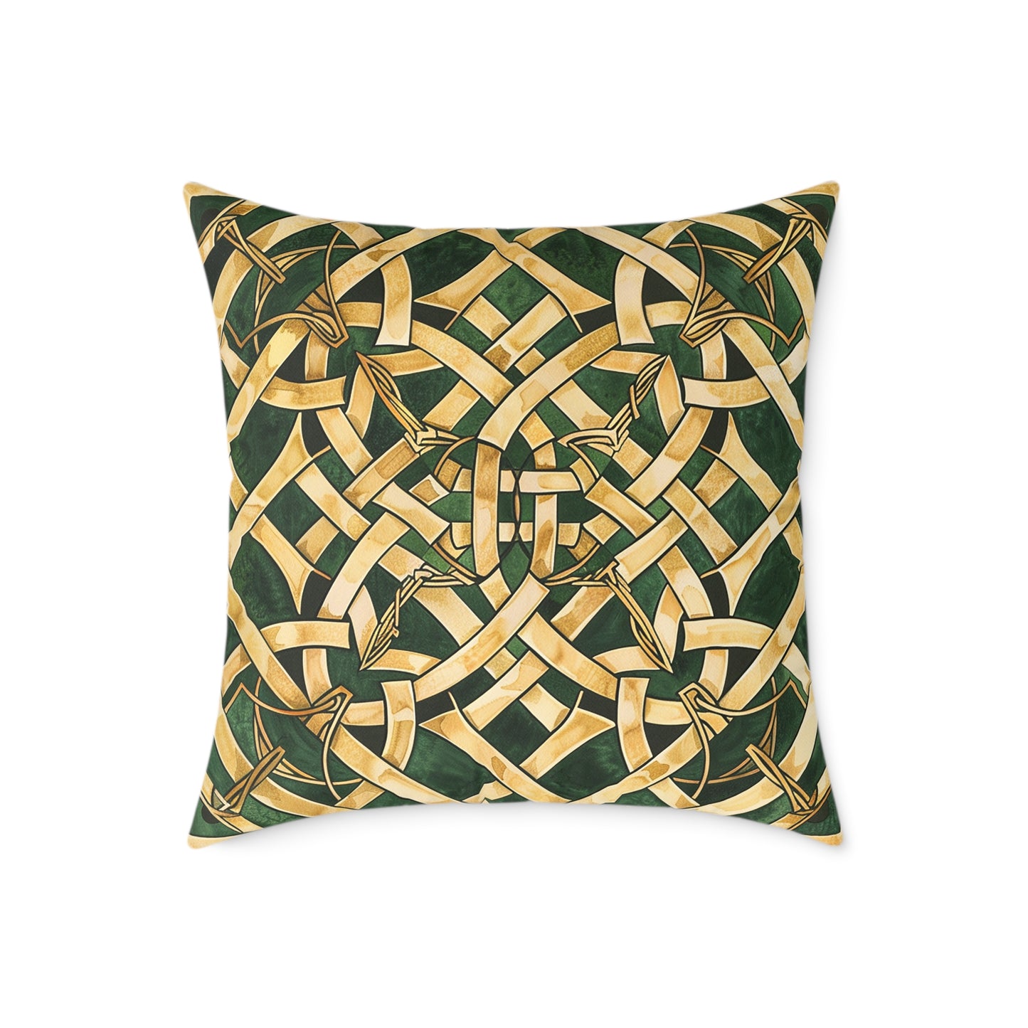 Celtic Gold Knot Pillow