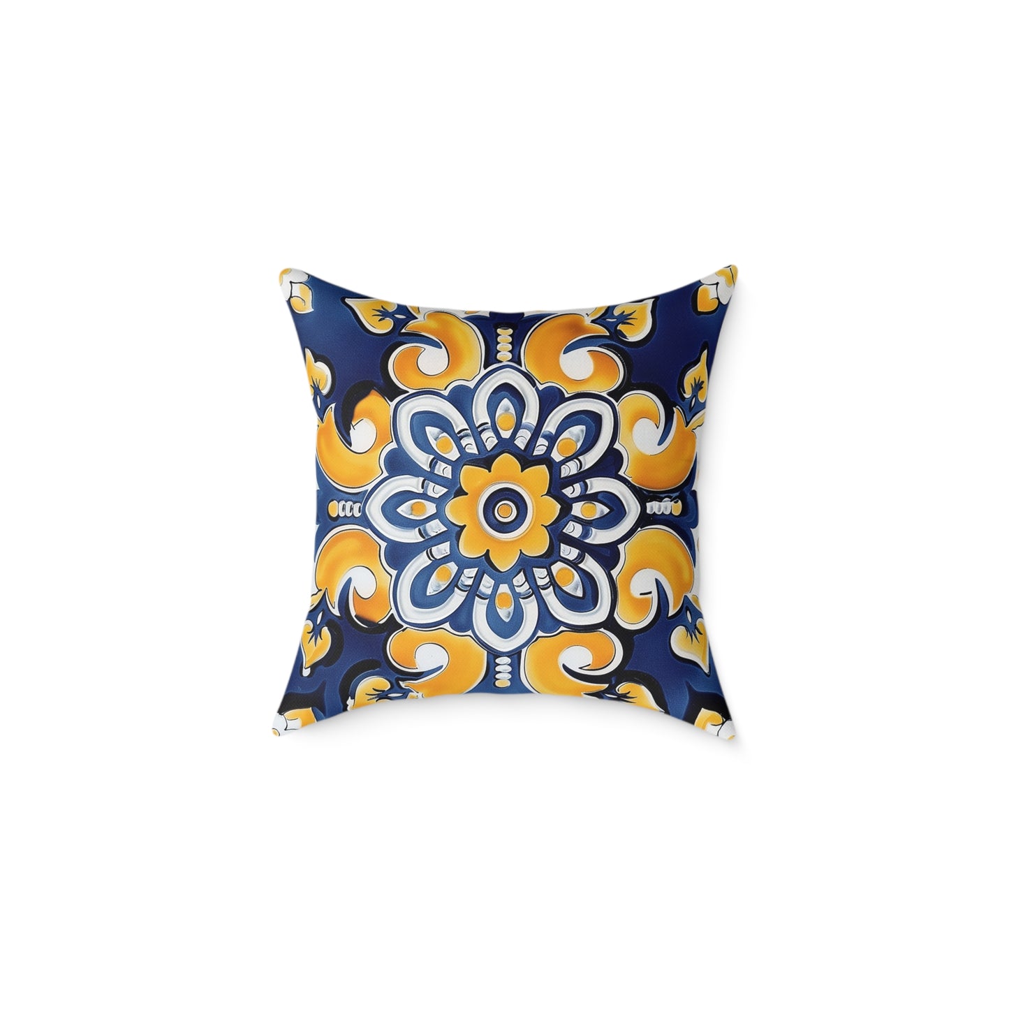 Elegant Mediterranean Floral Pillow