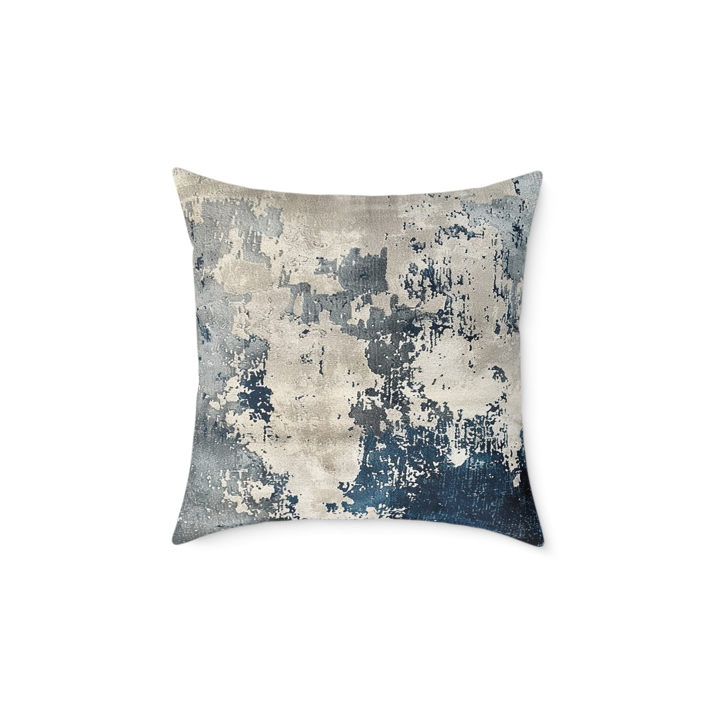 Elegant Azure Abstract Pillow