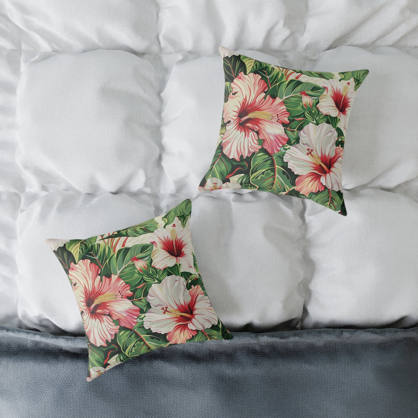 Hibiscus Floral Pillow