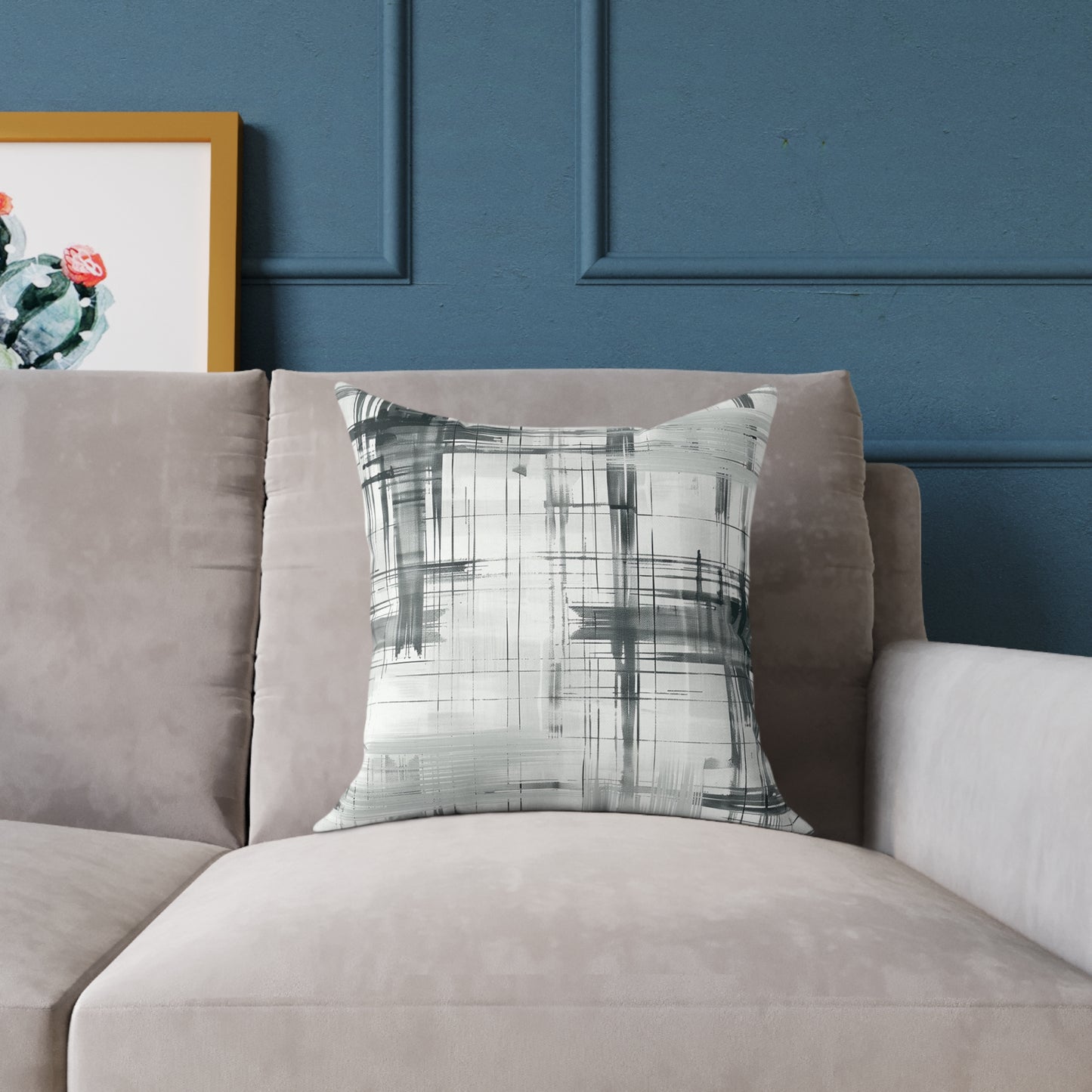 Abstract Grid Decorative Pillow