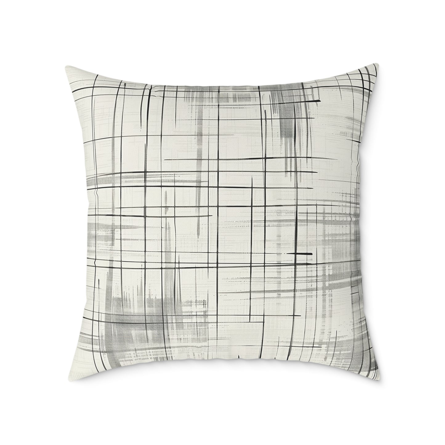 Minimalist Grid Decorative Pillow